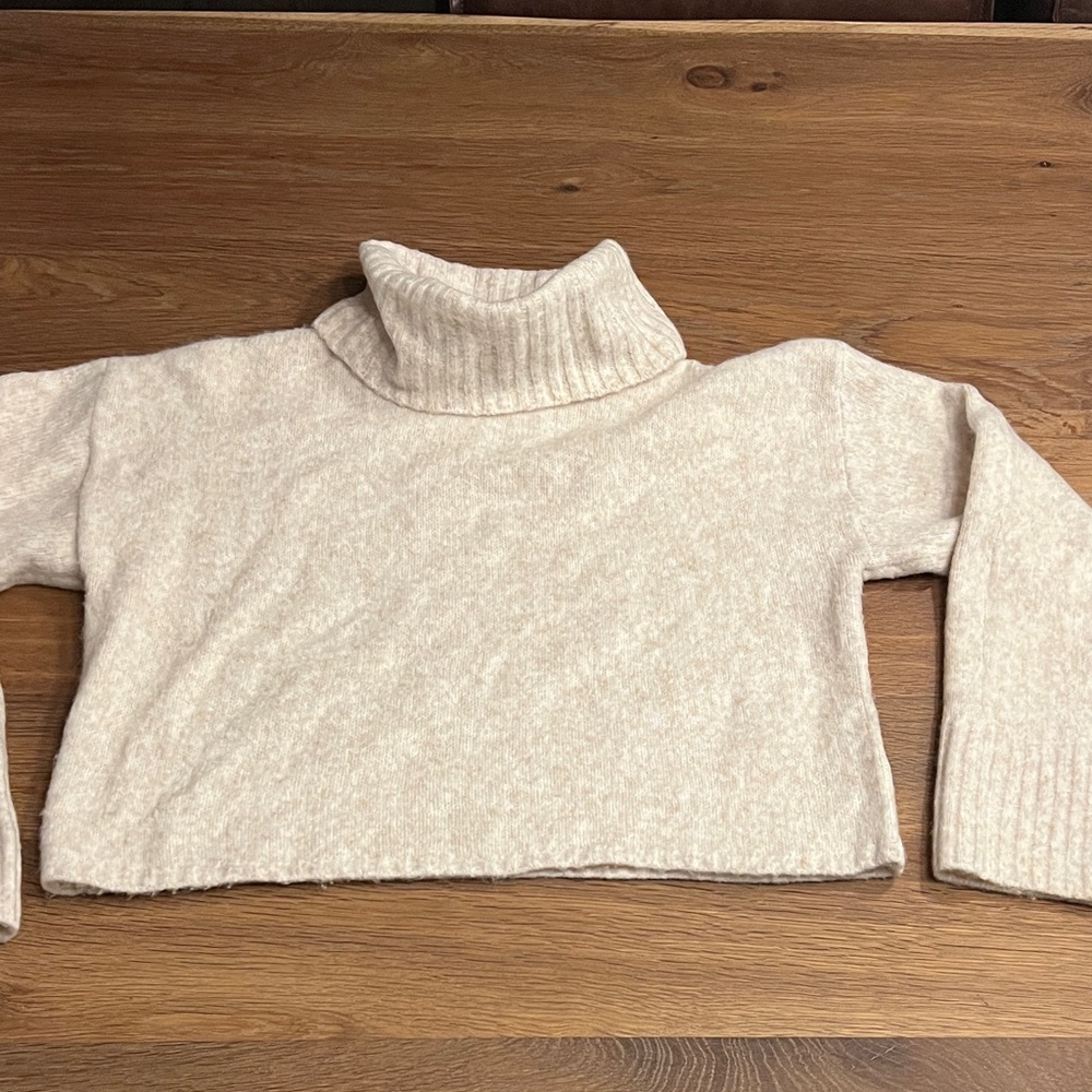 Z Supply Soft Cream Turtleneck Sweater